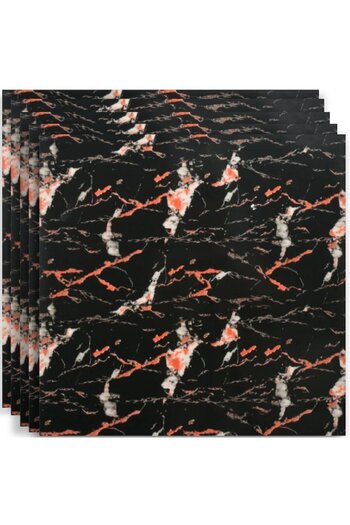 HOZRO Set 50 x Marble Pattern Self-Adhesive Tiles HOZRO, Premium Model, Covers 18 sqm