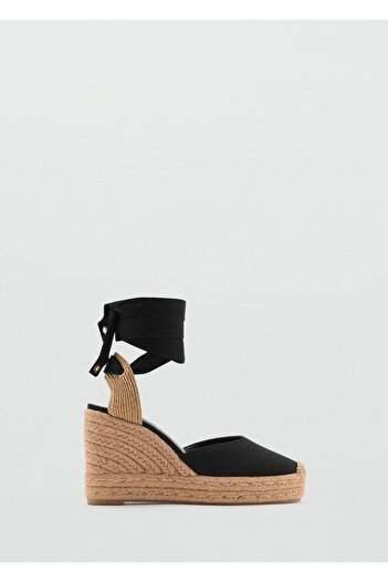 MANGO Woman Strap Detailed Wedge Heels