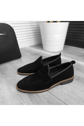 dehaine Men's casual loafers made of vegan leather, 12215, black