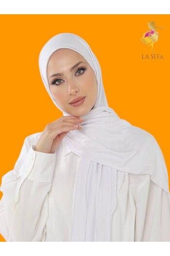 LA SEFA Jersey Shawl Ecru
