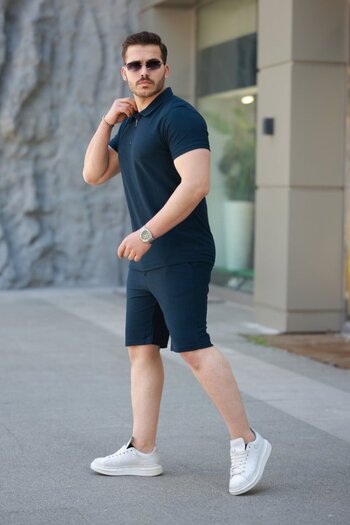 Asil Acar Home Hynova Men's Shorts T-Shirt Bottom Top Set