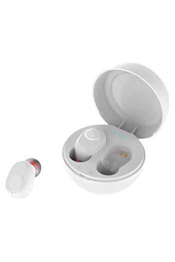 SIKS Căști TWS cu control tactil ® LB-10, Bluetooth, fără fir, stereo, handsfree, 350 mAh, albe