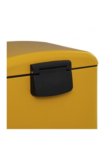 5 five simply smart Retro Line trash can, Yellow, 30 liters, with pedal, 34x32x61cm