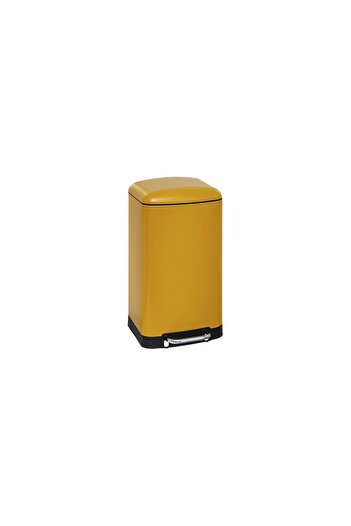 5 five simply smart Retro Line trash can, Yellow, 30 liters, with pedal, 34x32x61cm