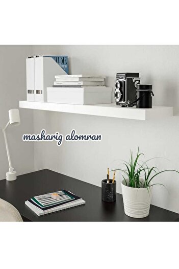 IKEA Wall shelf, black-brown, 110x26 cm