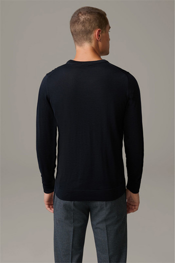 STRELLSON SWEATER Marek-R - - S, BLACK