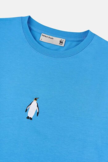 WWF Market Εξουσιοδοτημένο Penguin Lightweight T-Shirt - Μπλε