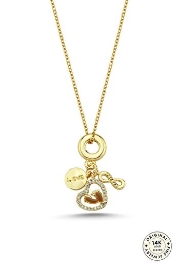 cacharel classic 14K Altın Kaplama Çelik Kolye