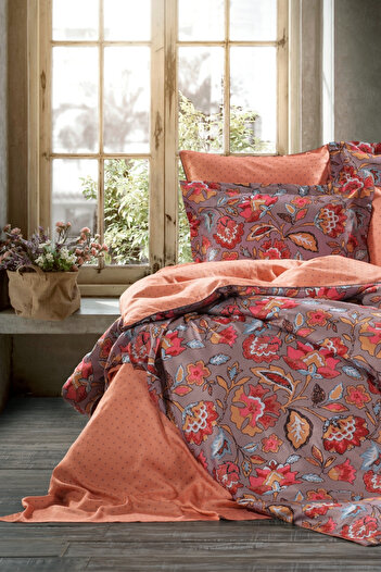 ZEBRACASA Turin 7 Piece Double Silk Duvet Cover Set