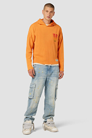 Hudson THERMAL SWEATSHIRT - - ORANGE, S