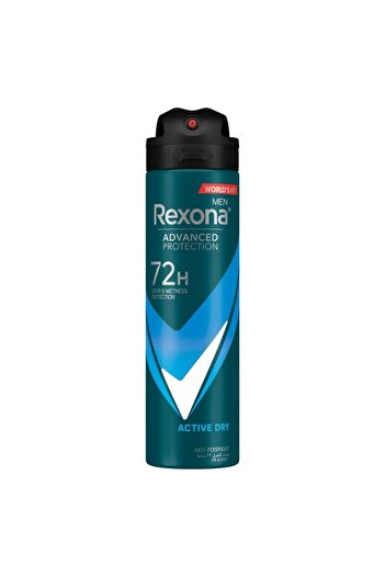 Rexona Men Anti-Perspirant Deodorant Active Dry Spray 2 x 150ml - Long-Lasting