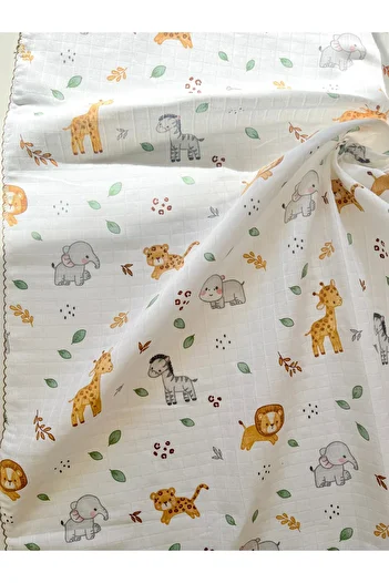 COOLMINIES Multi-Purpose Muslin Blanket, Muslin Newborn Baby Blanket, 100% Cotton, Muslin Cloth 80*90 cm