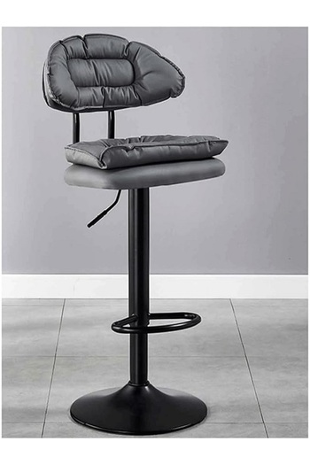 rexa Modern Coffee Bar Stool with Padded Seat – Adjustable Height, Metal Base