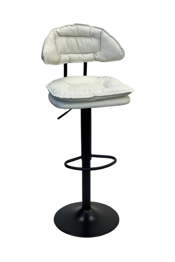 rexa Modern Coffee Bar Stool with Padded Seat – Adjustable Height, Metal Base