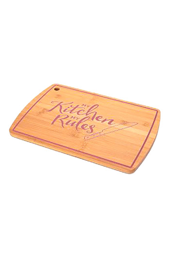 Bien Servi Rectangular Shape Anti Slip Base Sustainable Bamboo Cutting Board Brown