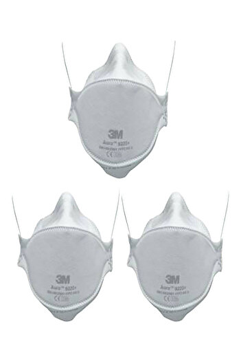 3M 3-Piece Disposable Adjustable Nose Clip Non-Valved Respiratory Mask Set