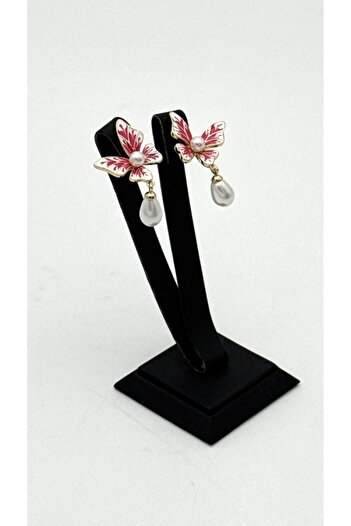 ELİOSA Non-Tarnish (Juping) Butterfly Detail Steel Earrings