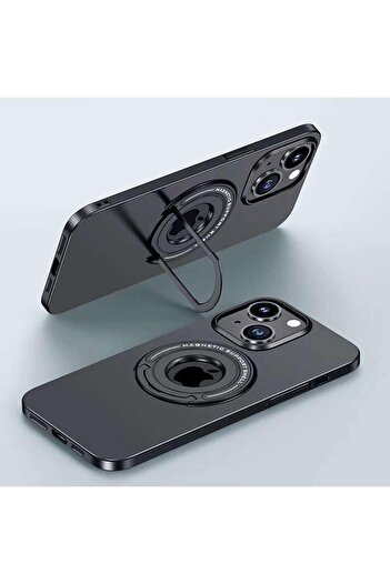 Generic Luxury iPhone 14 Pro Max Back Cover with MagSafe Charging & Invisible Kickstand