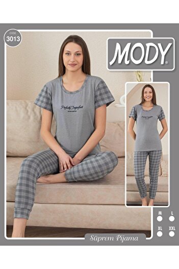MODY Yarım Kollu Pamuklu Kadın Pijama Takım