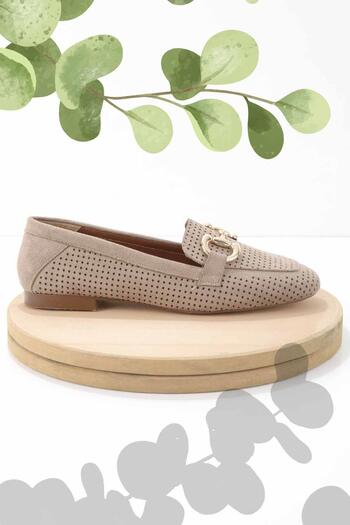 Bambi Damen-Loafer-Schuhe aus Nerz-Wildleder K 01258510302
