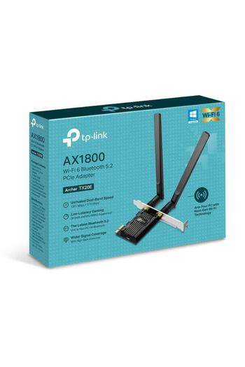 TP-LINK Router Wireless TP-LINK TX20E AX1800 BT5.2 WI-FI 6 ADAPT