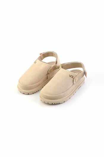 Bambi Papuci de damă din piele intoarsa bej K 04058120002