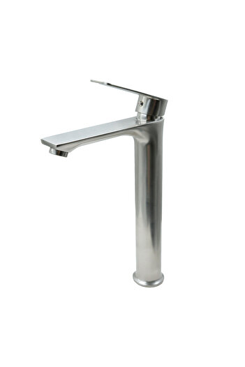 AKSU AKSU Italian matte silver long basin mixer