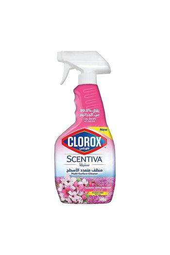 Clorox Scentiva Multi Surface Spray Cleaner Japanese Spring Blossom Bleach Free 500 ml