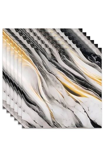 HOZRO Set of 10 x HOZRO self-adhesive marble imitation tiles, Premium model