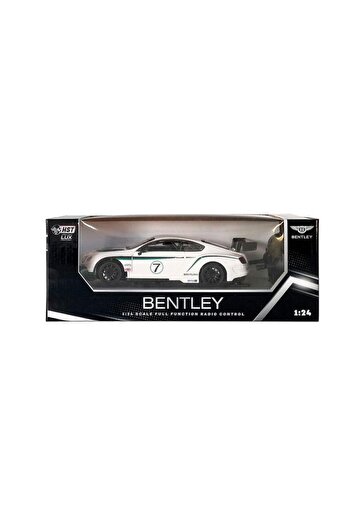 Generic HST LUX Licensed 1:24 Scale Bentley Car with Remote Control for Kids White and Black 2404S- 8