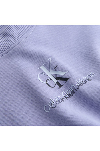Calvin Klein Calvin Klein Women Persian Violet Shadow Graphic Crew Neck Sweatshirt
