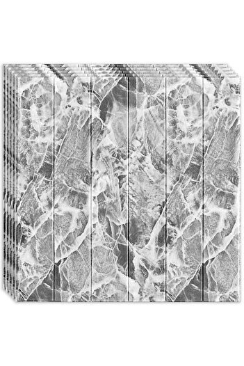 HOZRO Set 20 x Tapet 3D autoadeziv HOZRO, Model imitatie panouri de lemn, design modern
