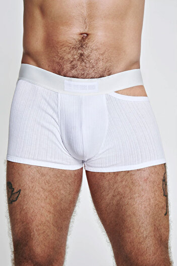 LOUIS GABRIEL NOUCHI SIGNATURE BOXERS - LOUIS GABRIEL NOUCHI - WHITE, XL