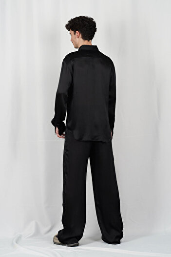 LOUIS GABRIEL NOUCHI LARGE PANTS - LOUIS GABRIEL NOUCHI - BLACK, M