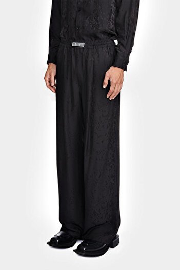 LOUIS GABRIEL NOUCHI SPLASH JACQUARD TROUSERS - LOUIS GABRIEL NOUCHI - BLACK, XS