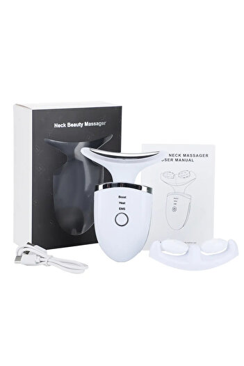 Influential Tech 4-in-1 Smart Facial Device with Roller, EMS, Heating, Vibration, 400mAh, Anti-Aging Care