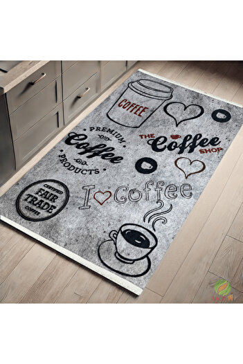 Dualhome Kitchen Rug Ritmo Grey, 120x180 cm, Modern - 120x180 cm, rectangle, Grey