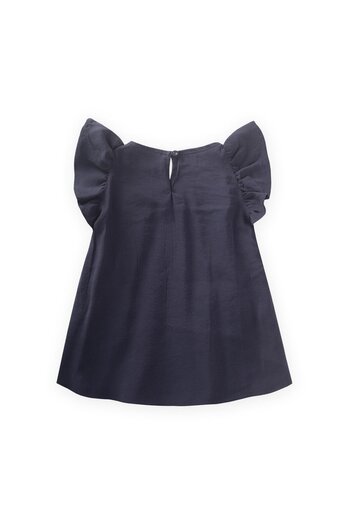 Cigit Pilikaşe Blouse 2-8 Years Navy Blue