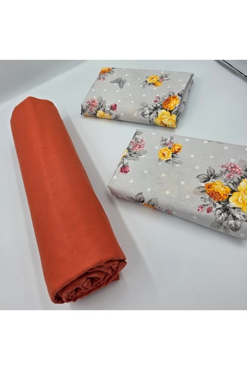 pınarhome collectıon 100% Organic Cotton Soft Fabric Embedded Sheets+Pillow Cover Corner Depth 28-30 Cm**New Season**
