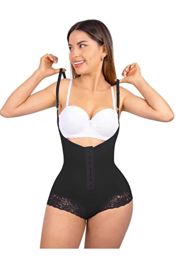 FİT1BEDEN Zıbın Corset with Agrafes Tightening Slimming Corset with Regenerators