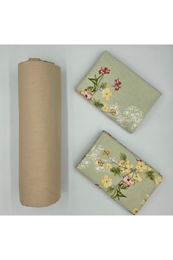 pınarhome collectıon 100% Organic Cotton Soft Fabric Embedded Sheets+Pillow Cover Corner Depth 28-30 Cm**New Season**