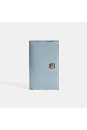 Desa Women's Blue Leather Wallet
