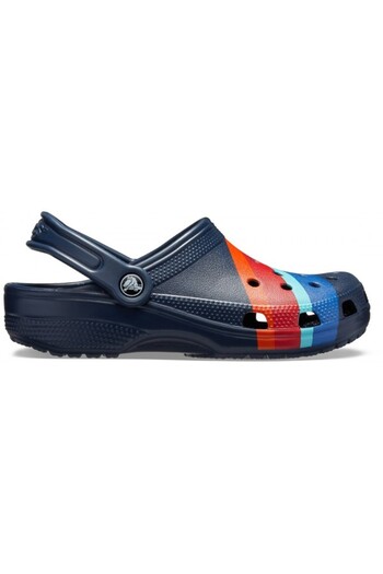 Crocs classic seasonal graphic clog - navy/multi