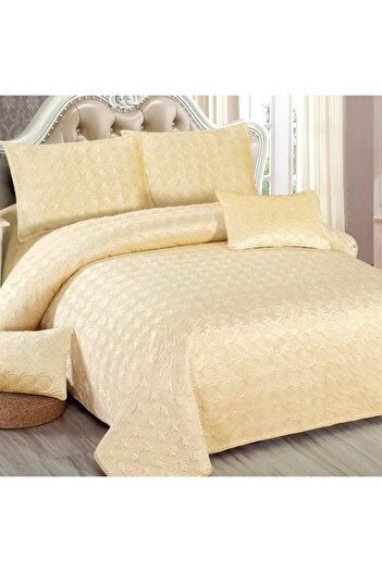 OEM Quilted velvet blanket, 5 pieces, double bed, 220x240 cm, CC12