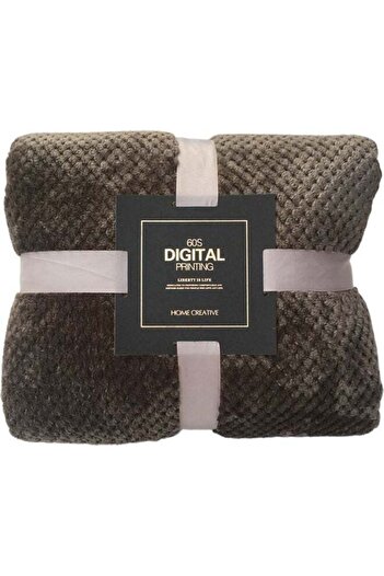 Generic Winter Soft Warm Bed Blanket Blanket, Bath Towel, Flannel Brown 100*150cm