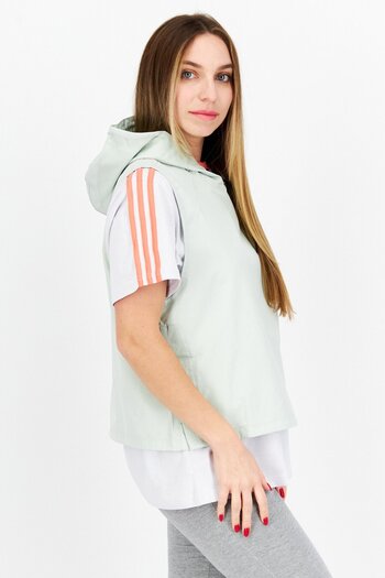 adidas Adidas x Parley Women Sportswear Fit Sleeveless Training Hooded Top, Light Green