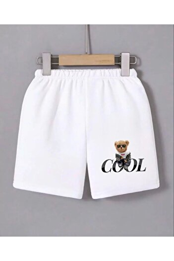 CVS Women's Elastic Waist Printed Mini Shorts - White