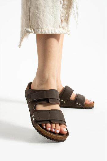 Afşin Velcro Orthopedic Women's Slippers Stylish Comfortable
