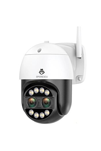 Spionescu Surveillance camera, WiFi, 8MP, 4K, 8x digital zoom, AI human detection, night vision