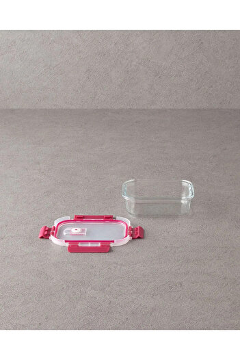 English Home Lock&Fresh Glass Storage Container Pink - 1450 ml